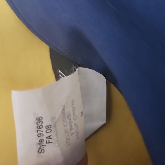 J. Crew navy blue knee midi length side zip skirt durable 100% cotton size 8 - Picture 3 of 6